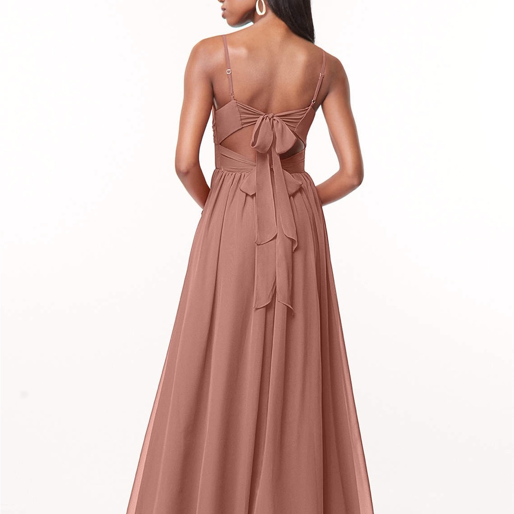 Azazie bridesmaid dress cedar rose zeya size 6 maternity